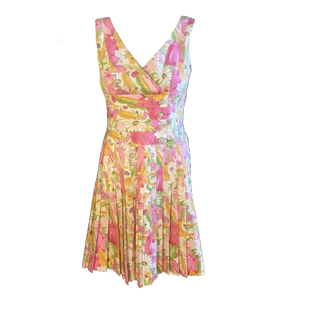 KAY UNGER floral cocktail dress